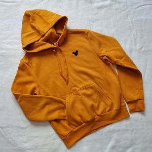 NWT Divided by H&M Disney Gold Fleece-Lined Hooded Sweatshirt w/ Mickey, size S